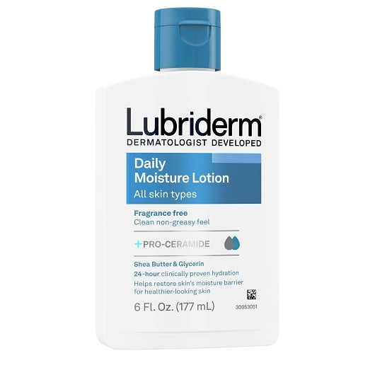 Lubriderm DAILY MOISTURE FRAGRANCE FREE, 2 x 6 x 6 fl oz Case - DOT product image 3