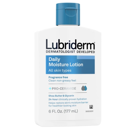 Lubriderm DAILY MOISTURE FRAGRANCE FREE, 2 x 6 x 6 fl oz Case - DOT product image 4