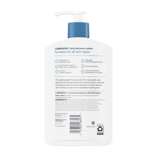 Lubriderm Normal Dry Skin, 4 x 3 x 16 fl oz Case - Alternate product angle or state