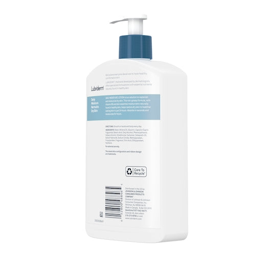Lubriderm Normal Dry Skin, 4 x 3 x 16 fl oz Case - Alternate product angle or state
