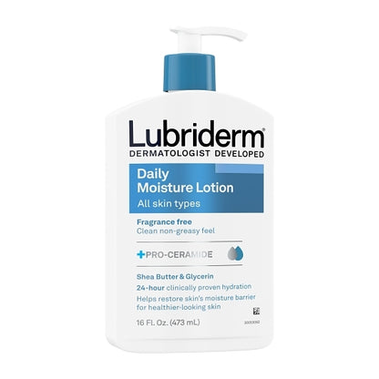 Lubriderm DAILY MOISTURE FRAGRANCE FREE, 4 x 3 x 16 fl oz Case - DOT product image 3