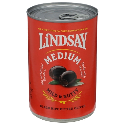 Lindsay Pitted Ripe Medium Domestic Olives Canned, 24 x 6 oz Case - DOT product image 4