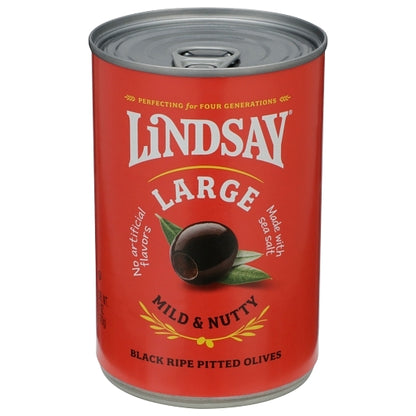 Lindsay Black Pitted Large Domestic Olives Canned, 24 x 6 oz Case - DOT product image 3