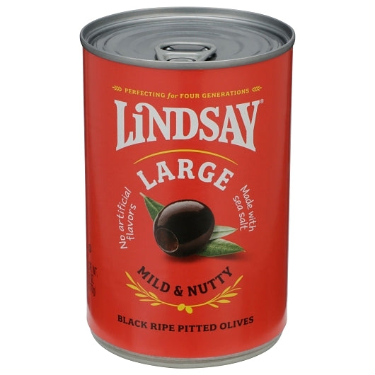 Lindsay Black Pitted Large Domestic Olives Canned, 24 x 6 oz Case - DOT product image 3