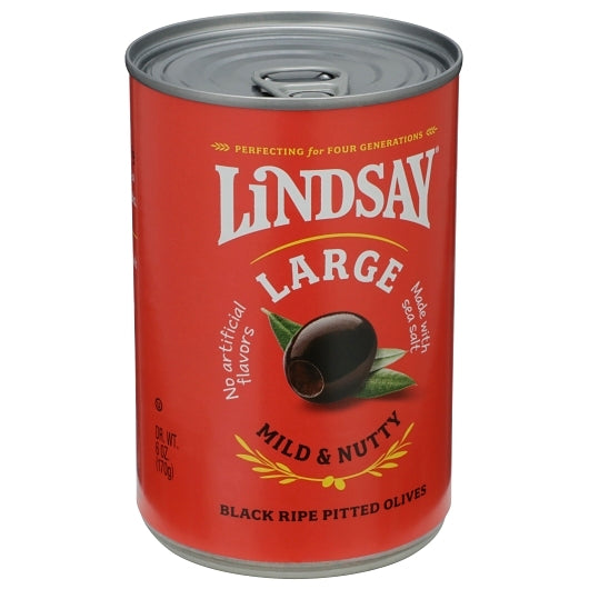Lindsay Black Pitted Large Domestic Olives Canned, 24 x 6 oz Case - DOT product image 7