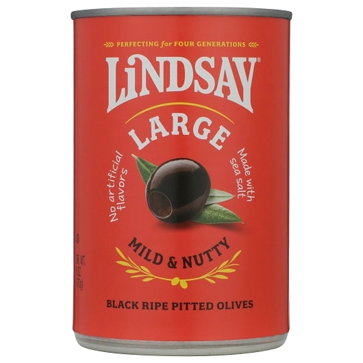 Lindsay Black Pitted Large Domestic Olives Canned, 24 x 6 oz Case - DOT product image 4