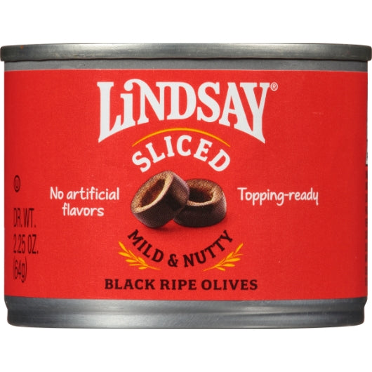 Lindsay Sliced Ripe Domestic Olives Canned, 24 x 2.25 oz Case - DOT product image 5
