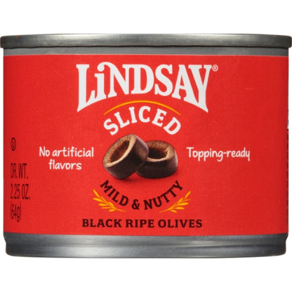 Lindsay Sliced Ripe Domestic Olives Canned, 24 x 2.25 oz Case - DOT product image 5