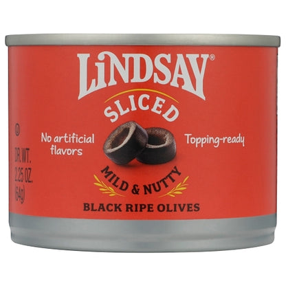 Lindsay Sliced Ripe Domestic Olives Canned, 24 x 2.25 oz Case - DOT product image 4