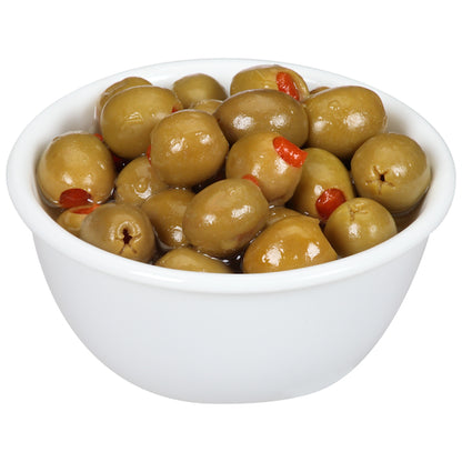 Lindsay Stuffed Manzanilla Imported 340/360 Olives Bulk, 4 x 84 oz Case - DOT product image 5