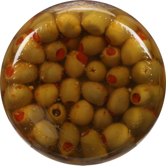 Lindsay Stuffed Queen Imported 80/90 Olives Bulk, 4 x 80 oz Case - Condiments & Sauces
