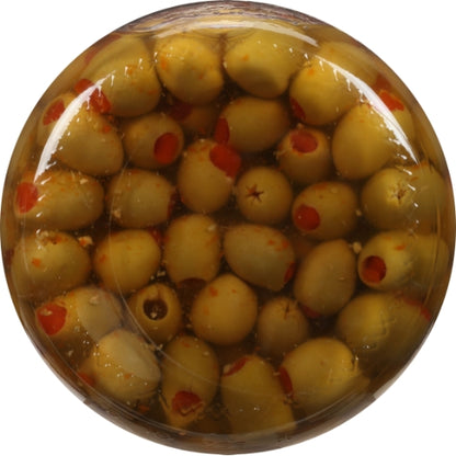 Lindsay Stuffed Queen Imported 80/90 Olives Bulk, 4 x 80 oz Case - Condiments & Sauces