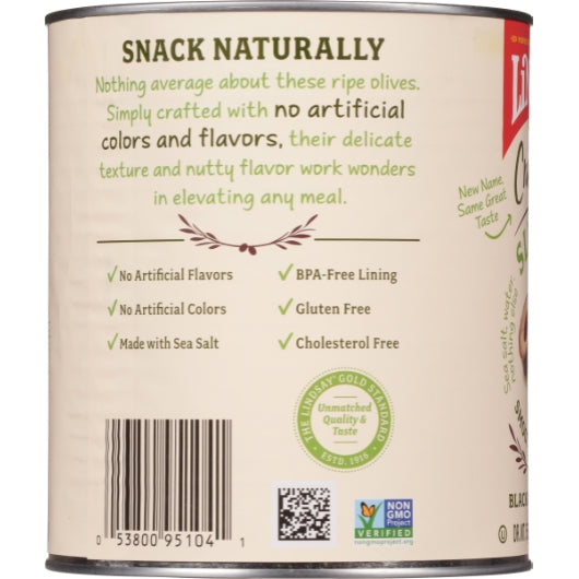 Lindsay Crafted Sliced Black Ripe Olives Canned, 6 x 55 oz Case - DOT product image 7