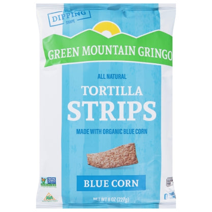 Green Mountain Tortilla Chips Organic Blue, 12 x 0.5 lb Case - Snacks