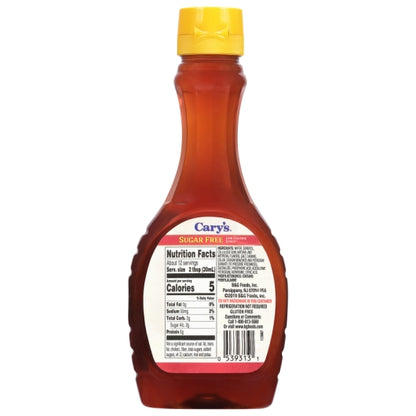 Cary's Low Calorie Sugar Free Waffle Syrup Bottle, 12 x 12 fl oz Case - DOT product image 2