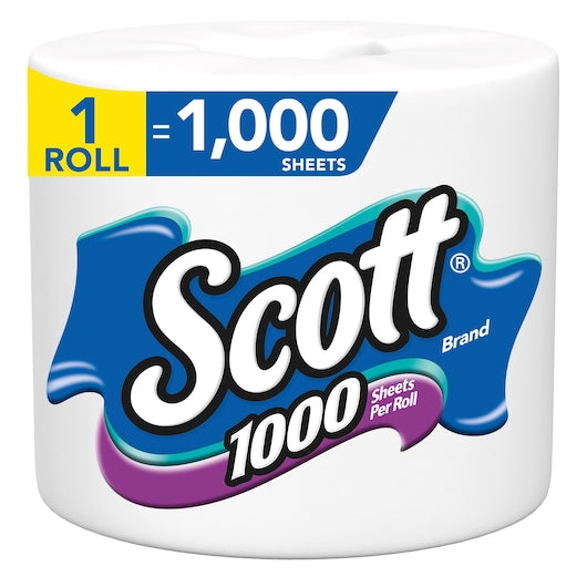 Scott Bath Tissue Single Roll White 1 Individually Wrapped, 36 x 1000 ct Case - Janitorial Supplies - image 2