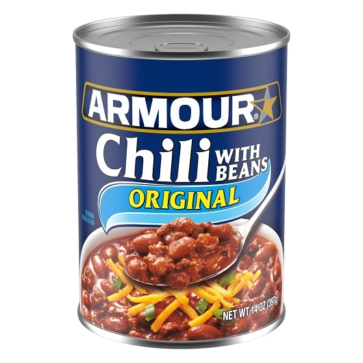Armour Chili, 12 x 14 oz Case - Prepared Foods