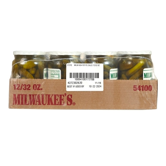 Milwaukee Kosher Dill Petite Pickle Whole Jar, 12 x 32 fl oz Case - DOT product image 8