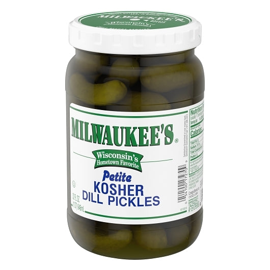 Milwaukee Kosher Dill Petite Pickle Whole Jar, 12 x 32 fl oz Case - DOT product image 2