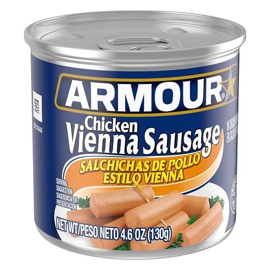 Armour Chicken Vienna Sausage, 24 x 4.6 oz Case - Alternate product angle or state