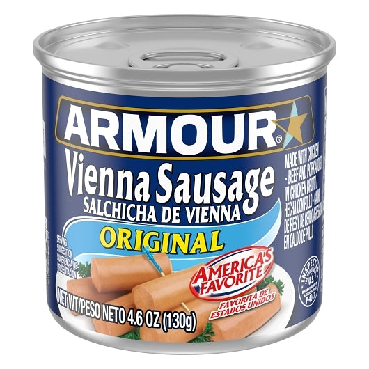Armour Original Vienna Sausage, 48 x 4.6 oz Case - Meat, Poultry & Seafood