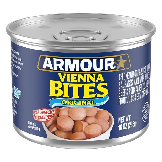 Armour Original Vienna Sausage Bites, 12 x 10 oz Case - Meat, Poultry & Seafood