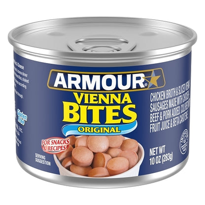 Armour Original Vienna Sausage Bites, 12 x 10 oz Case - Meat, Poultry & Seafood