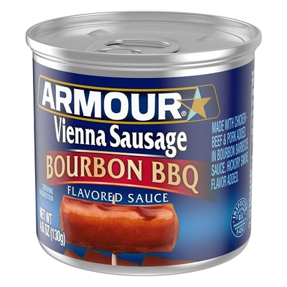Armour Bourbon Barbecue Vienna Sausage, 24 x 4.6 oz Case - DOT product image 2
