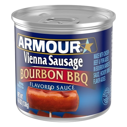 Armour Bourbon Barbecue Vienna Sausage, 24 x 4.6 oz Case - DOT product image 2
