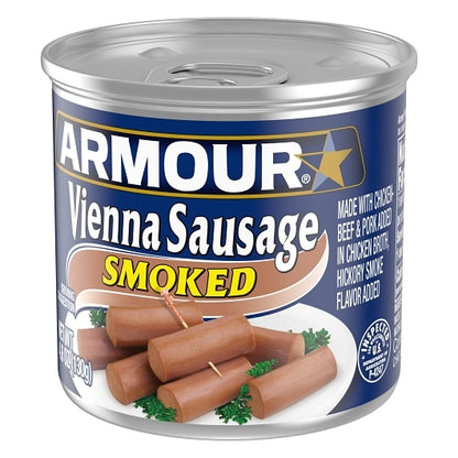 Armour Smoked Flavored Vienna Sausage, 24 x 4.6 oz Case - Alternate product angle or state
