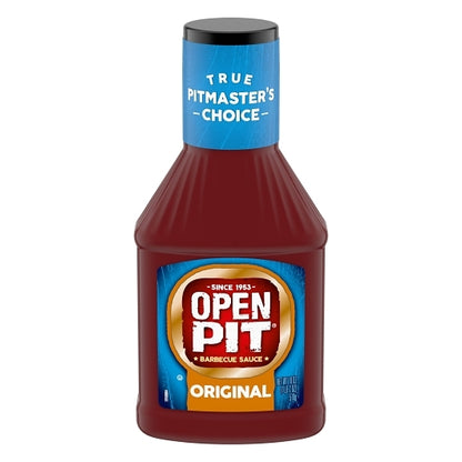 Open Pit Original BBQ Sauce Bottle, 12 x 18 oz Case - Condiments & Sauces