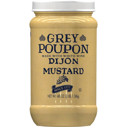 Grey Poupon Classic Dijon Mustard Bulk, 6 x 48 oz Case - Condiments & Sauces