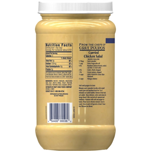 Grey Poupon Classic Dijon Mustard Bulk, 6 x 48 oz Case - DOT product image 3