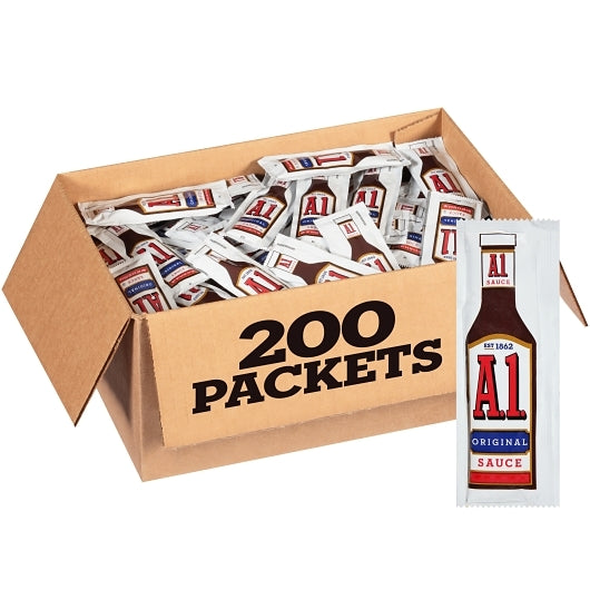 A.1. Original Steak Sauce Single Serve, 200 x 0.5 oz Case - Condiments & Sauces