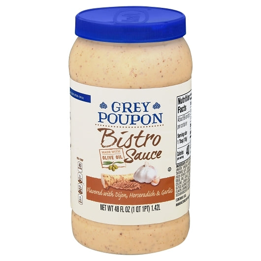Grey Poupon Kosher Bistro Sauce Mustard Bulk, 4 x 1.5 QT Case - DOT product image 3