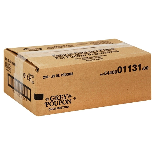Grey Poupon Dijon Sauce Mustard Single Serve, 200 x 0.25 oz Case - DOT product image 6