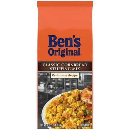 Ben's Original Classic Cornbread Stuffing Mix, 6 x 56 oz Case - Bakery & Desserts - image 2