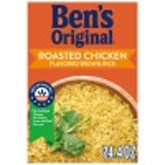 Ben's Original Roasted Chicken Brown Rice, 6 x 24.4 oz Case - Rice & Grains
