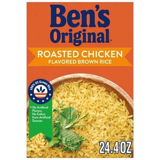 Ben's Original Roasted Chicken Brown Rice, 6 x 24.4 oz Case - Rice & Grains - image 2