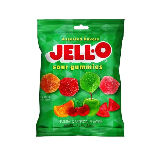 Jell-O Gummie Sour Cubes, 12 x 4.5 oz Case - Candy & Confections - image 2