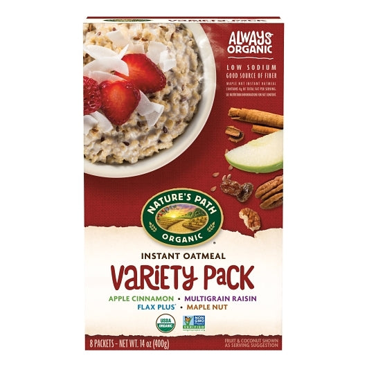 Nature's Path Hot Variety Pack Oatmeal, 6 x 14 oz Case - Breakfast Foods