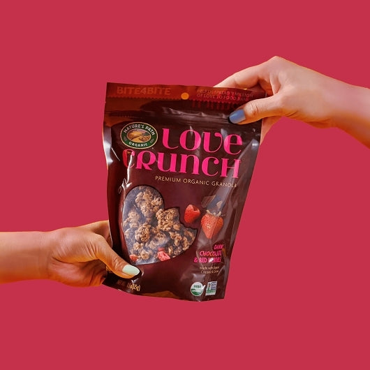 Love Crunch Organic Dark Chocolate & Red Berries Granola Pouch, 6 x 11.5 oz Case - Alternate product angle or state