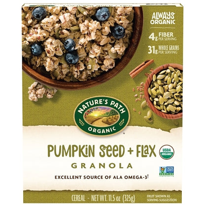 Natures Path Flax Flax+ With Pumpkin Seed Granola, 12 x 11.5 oz Case - DOT product image 5