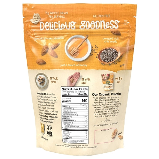 Nature?s Path Honey Gluten-Free Honey Almond Granola, 8 x 11 oz Case - DOT product image 6