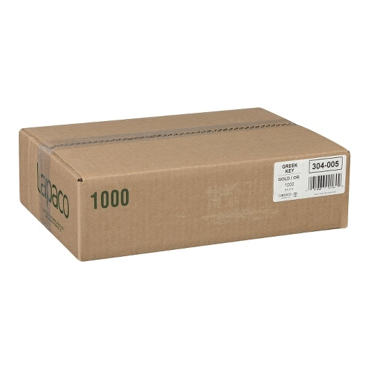 Lapaco 9Inch by 13.5Inch Econo, Greek Key, Straight Edge, Gold Placemat, 1 x 1000 each Case - DOT product image 3