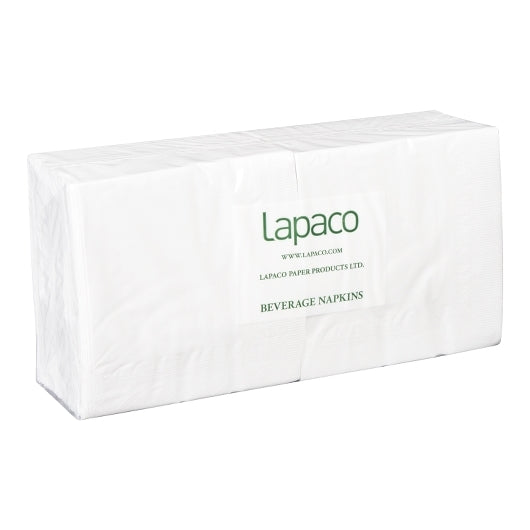 Lapaco 2 Ply White Dinner Napkin, 1 x 1000 each Case - Plates Bowls