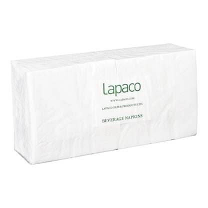 Lapaco 2 Ply White Dinner Napkin, 1 x 1000 each Case - Plates Bowls
