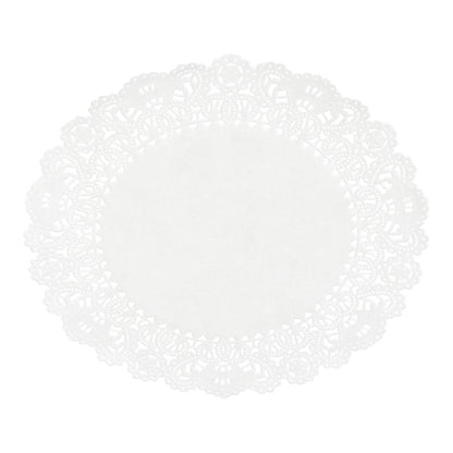 Lapaco 6 Inch Normandy Lace Doilies, 1 x 1000 each Case - Plates Bowls