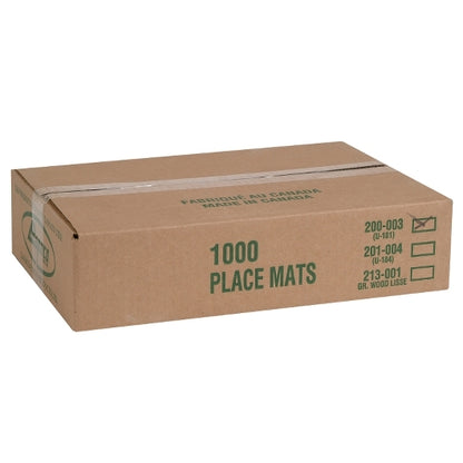Lapaco 10Inch by 14 Inch Straight Edge Placemat, 1 x 1000 each Case - DOT product image 3
