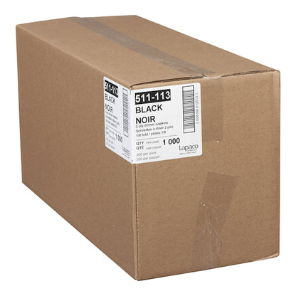 Lapaco 2 Ply Black Dinner Napkin, 1 x 1000 each Case - DOT product image 8